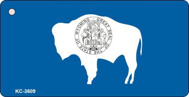 KC-3609 Wyoming State Flag Novelty Key Chain