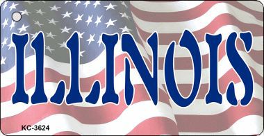 KC-3624 Illinois Novelty Key Chain