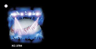 KC-3784 Baseball Game OffSet Novelty Key Chain