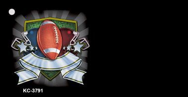 KC-3791 Football Banner OffSet Novelty Key Chain