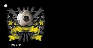 KC-3794 Soccer Banner OffSet Novelty Key Chain
