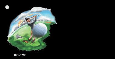 KC-3798 Golf Swing OffSet Novelty Key Chain