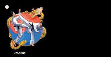 KC-3800 Tae Kwon Do OffSet Novelty Key Chain