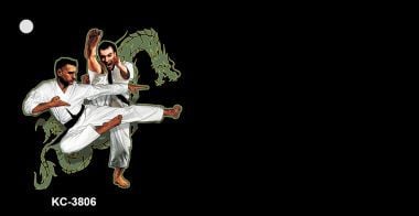 KC-3806 Karate OffSet Novelty Key Chain