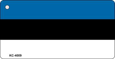 SMART BLONDE Estonia Flag Novelty Aluminum Key Chain KC-4009