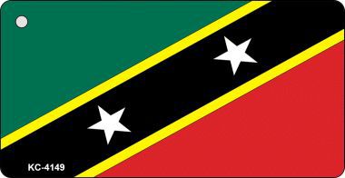 KC-4149 St. Christopher-Nevis Flag Novelty Key Chain