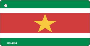 KC-4154 Suriname Flag Novelty Key Chain