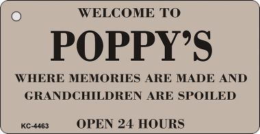 KC-4463 Welcome To Poppys Novelty Key Chain