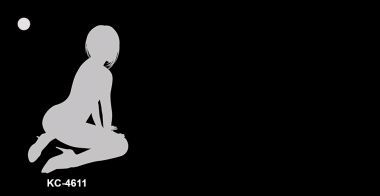 SMART BLONDE Dancer Offset Novelty Aluminum Key Chain KC-4611