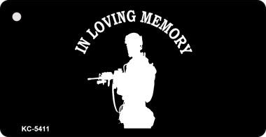 SMART BLONDE Loving Memory Standing Novelty Aluminum Key Chain KC-5411