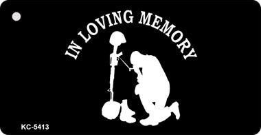 KC-5413 Loving Memory Kneeling Novelty Key Chain