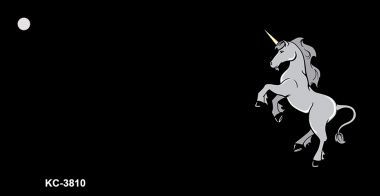 KC-3810 Unicorn White OffSet Novelty Key Chain