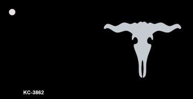KC-3862 Cow Skull OffSet Novelty Key Chain