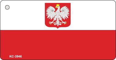 KC-3946 Poland Eagle Flag Novelty Key Chain