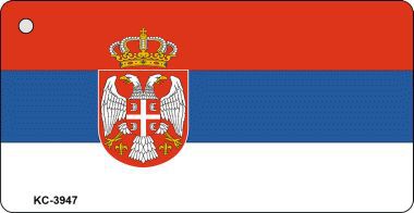 KC-3947 Serbia Eagle Flag Novelty Key Chain