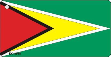 KC-3948 Guyana Flag Novelty Key Chain