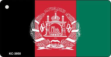 KC-3950 Afghanistan Flag Novelty Key Chain