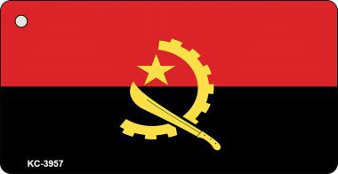 KC-3957 Angola Flag Novelty Key Chain