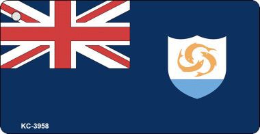 KC-3958 Anguilla Flag Novelty Key Chain