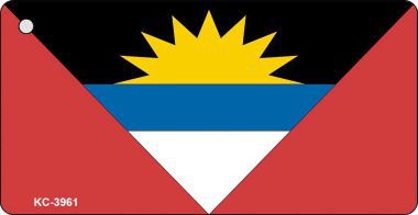 KC-3961 Antigua Barbuda Flag Novelty Key Chain