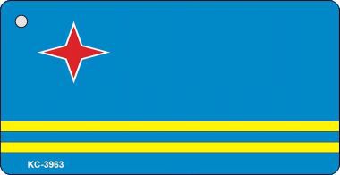 KC-3963 Aruba Flag Novelty Key Chain
