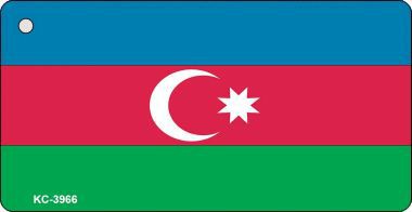 KC-3966 Azerbaijan Flag Novelty Key Chain