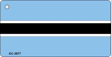 KC-3977 Botswana Flag Novelty Key Chain