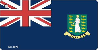 KC-3979 British Virgin Islands Flag Novelty Key Chain