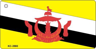 KC-3980 Brunei Flag Novelty Key Chain