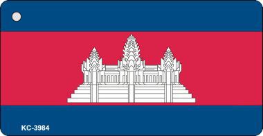 KC-3984 Cambodia Flag Novelty Key Chain