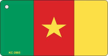 KC-3985 Cameroon Flag Novelty Key Chain