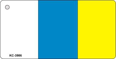 KC-3986 Canary Islands Flag Novelty Key Chain