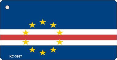 KC-3987 Cape Verde Flag Novelty Key Chain