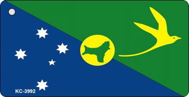 KC-3992 Christmas Island Flag Novelty Key Chain