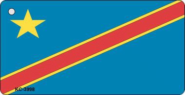 KC-3998 Congo Democratic Republic Flag Novelty Key Chain