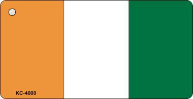 KC-4000 Cote D Ivoire Flag Novelty Key Chain