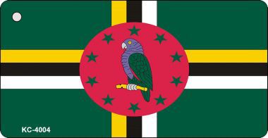 KC-4004 Dominica Flag Novelty Key Chain