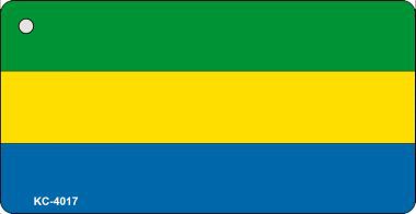 KC-4017 Gabon Flag Novelty Key Chain