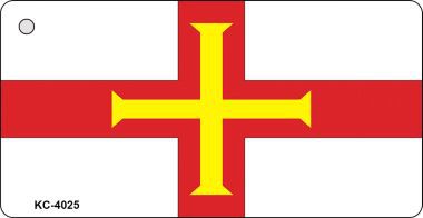 KC-4025 Guernsey Flag Novelty Key Chain