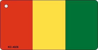KC-4026 Guinea Flag Novelty Key Chain