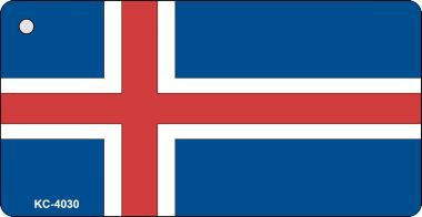 KC-4030 Iceland Flag Novelty Key Chain