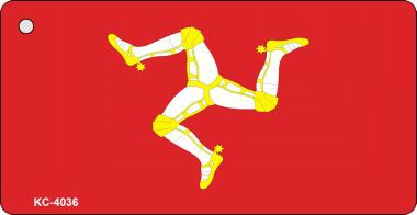 KC-4036 Isle of Man Flag Novelty Key Chain