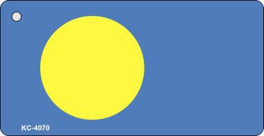 SMART BLONDE Palau Flag Novelty Aluminum Key Chain KC-4070