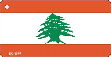 KC-4075 Lebanon Flag Novelty Key Chain
