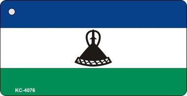 KC-4076 Lesotho Flag Novelty Key Chain