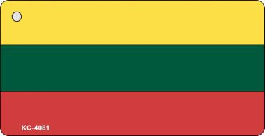 KC-4081 Lithuania Flag Novelty Key Chain