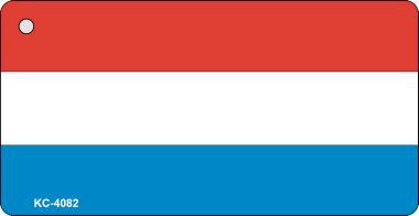 KC-4082 Luxembourg Flag Novelty Key Chain