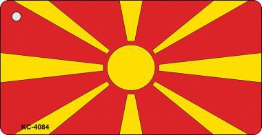KC-4084 Macedonia Flag Novelty Key Chain