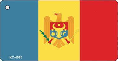 KC-4085 Moldova Flag Novelty Key Chain