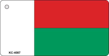 KC-4087 Madagascar Flag Novelty Key Chain